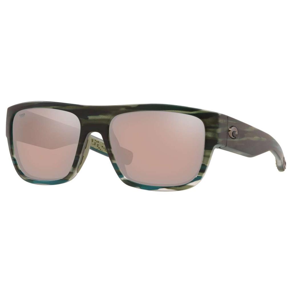 Costa Del Mar Costa del Mar Men's Green Rectangular Sunglasses