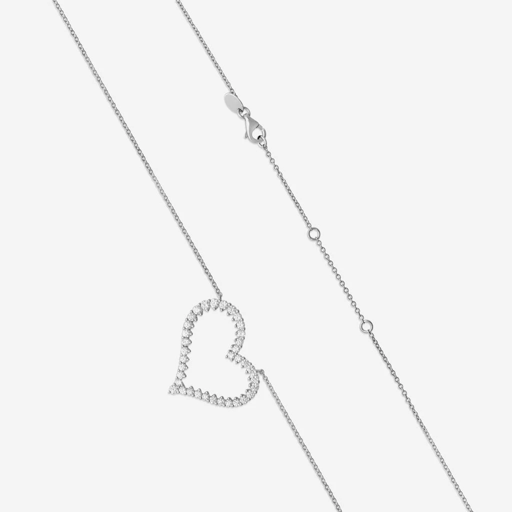 Mémoire Mémoire Heart 18K White Gold Diamond Pendant Necklace CNUB21318008W72000 3