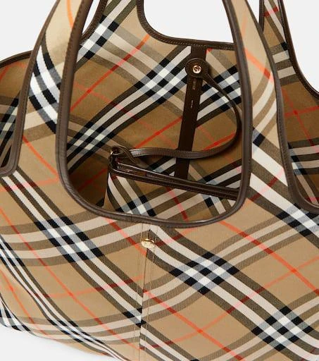 Burberry Burberry Check Medium canvas tote bag 3