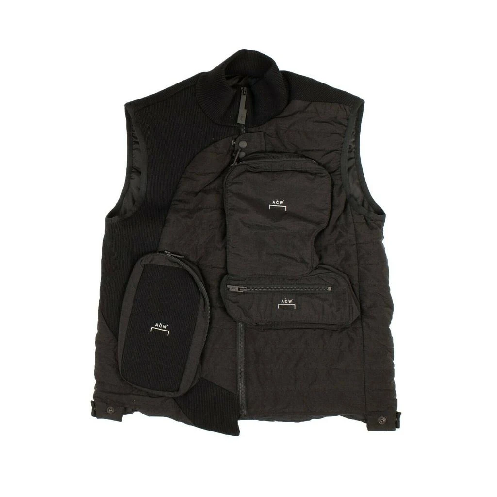 A-COLD-WALL* Men's Black Down Turtleneck Vest 1