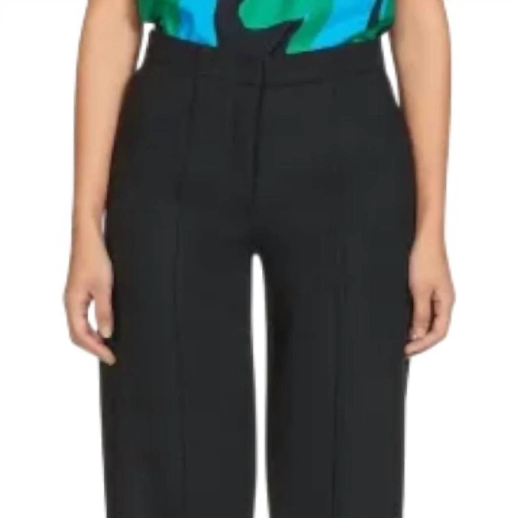 Salvatore Ferragamo Women
s High Waisted Wool Trouser In Black 2