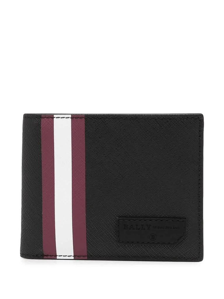 Bally Bally Mens Black Stripe-detail Wallet 1