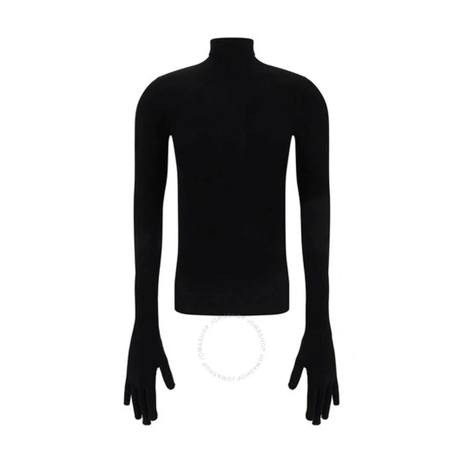 Balenciaga Ladies Black Gloves Sweater 1