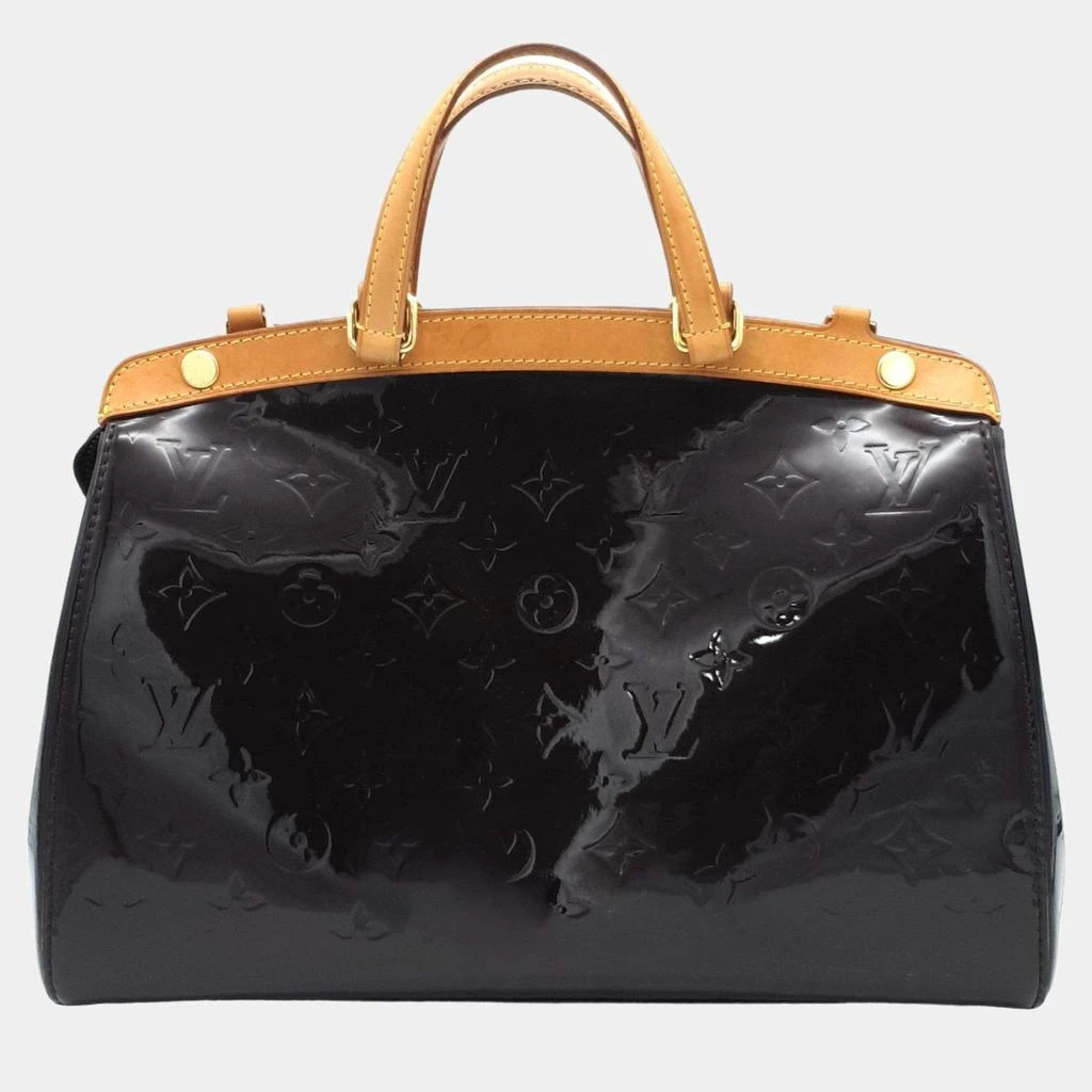 Louis Vuitton Louis Vuitton Burgundy Amarante Monogram Vernis Brea MM Bag 3