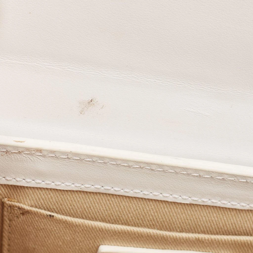 Jacquemus Jacquemus White Leather Long Le Chiquito Top Handle Bag 13