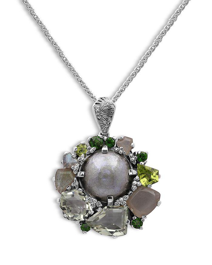 Stephen Dweck Mabe Cultured Freshwater Pearl & Gemstone Pendant Necklace, 18"