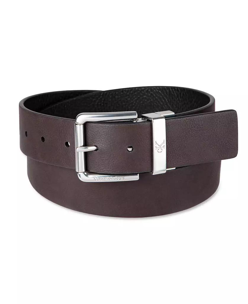 Calvin Klein Men's Pebble Grain Reversible Jean Belt