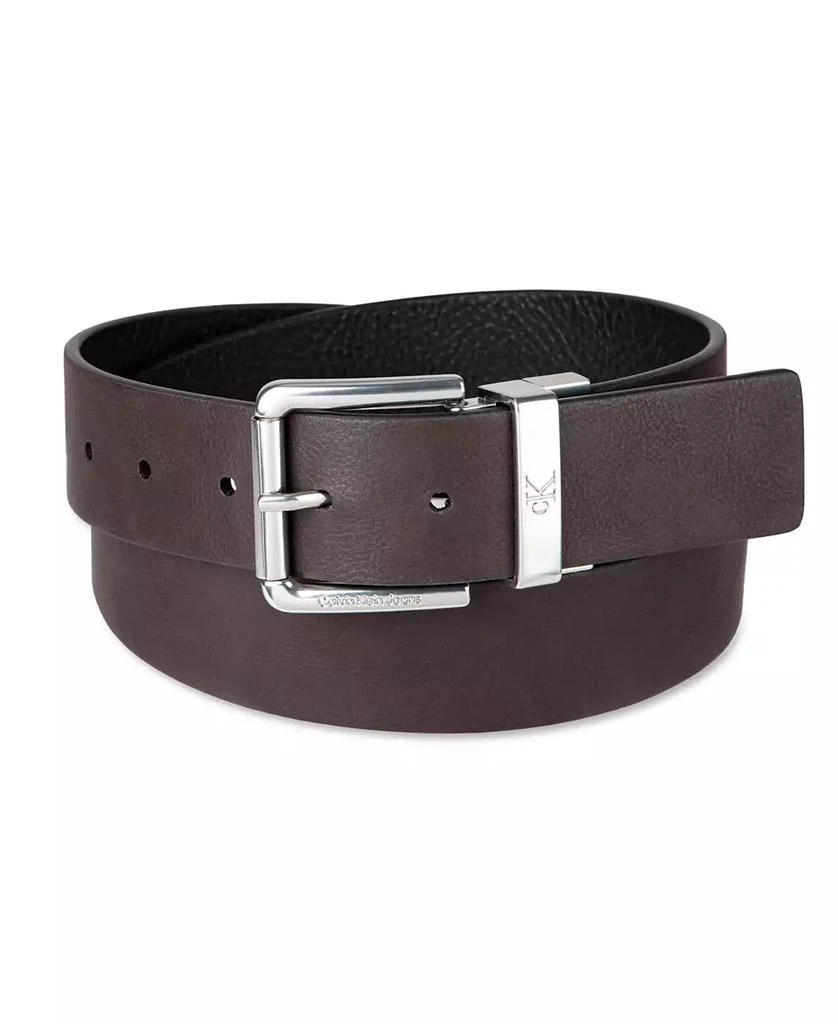 Calvin Klein Men's Pebble Grain Reversible Jean Belt 2