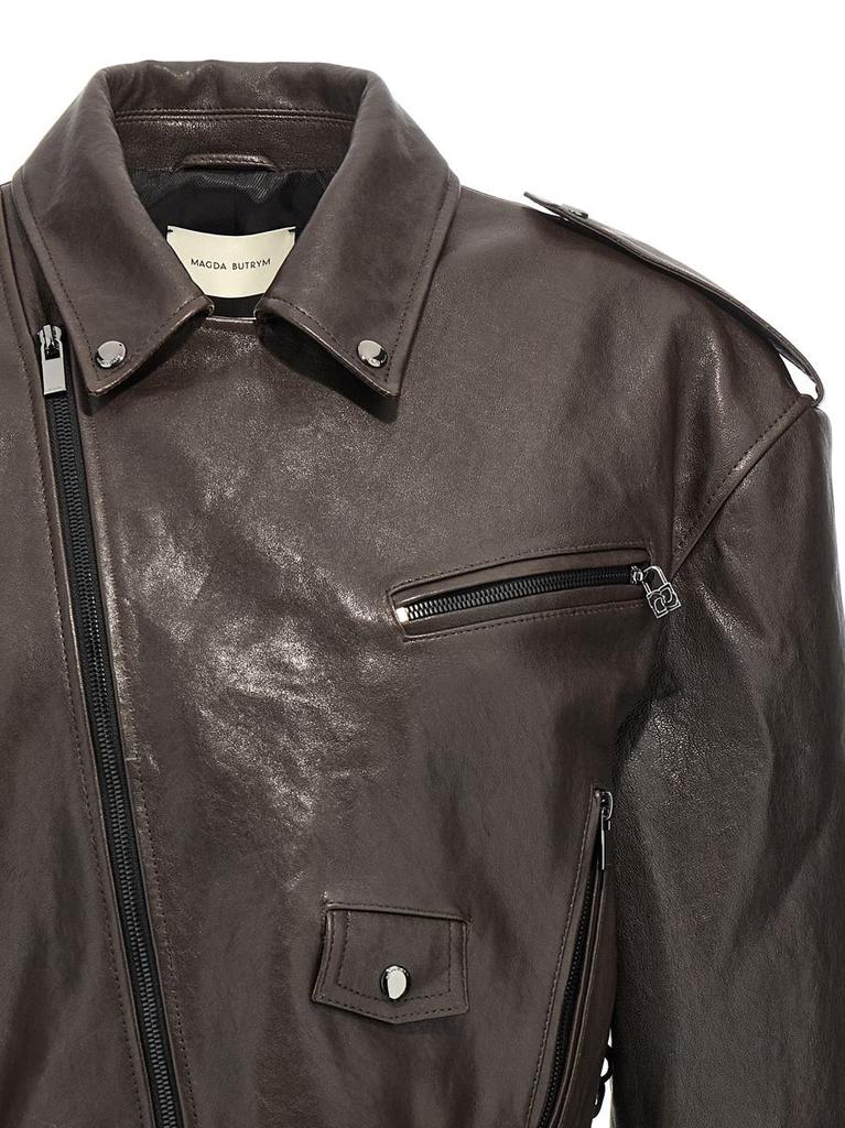 レザージャケット・コート MAGDA BUTRYM '19' biker jacket Shop Magda Butrym '19' Biker Jacket on Sale at BeyondStyle