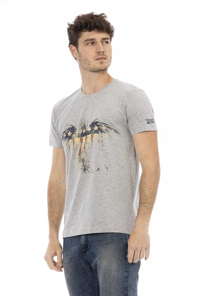 Trussardi Action Trussardi Action Gray Cotton T-Shirt