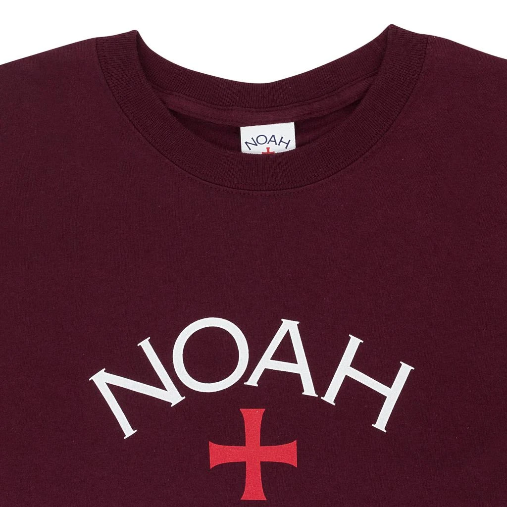 Noah CORE LOGO MAROON T-SHIRT 3