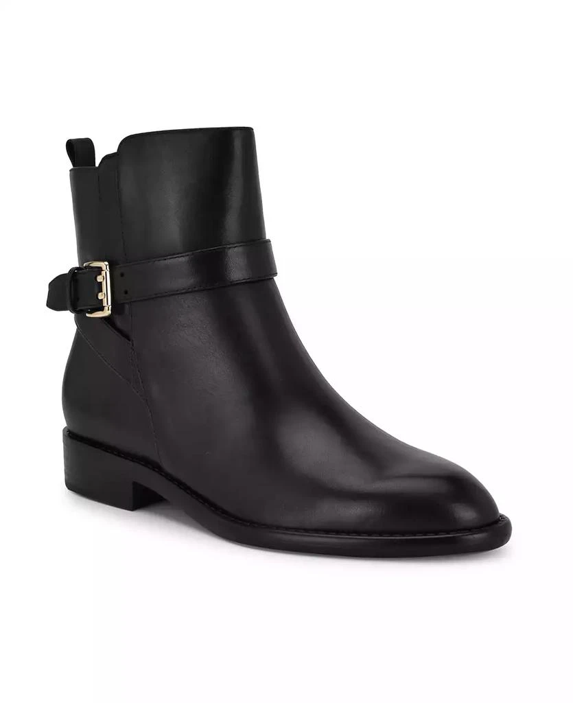 Nine West Women's Hoken Almond Toe Casual Ankle Booties 1