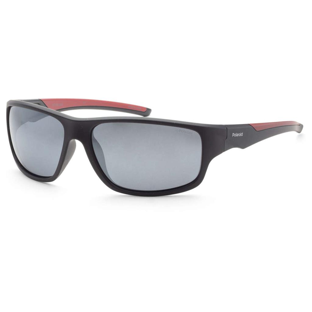 Polaroid Polaroid Men's Grey Rectangular Polarized Sunglasses