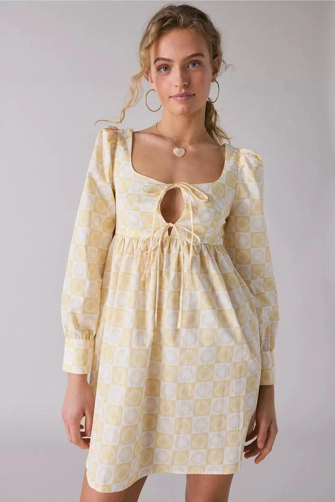 slim fit dress slacks PEONY Pristine Ivory Mini Denim Polka Dot Women's Dress – Steve Madden