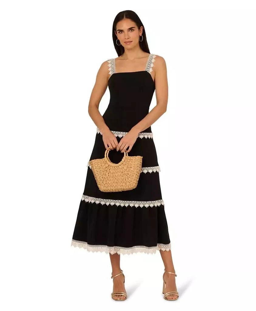 Adrianna Women's Sleeveless Square-Neck Midi Dress 5