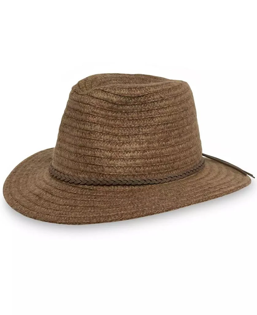 Steve Madden Women\'s Tan Lux Shine-Trim Panama Hat One Size NWT H-Reina Lux Spectrum Shine-Trim Panama Hat – On Sale Now  main image 3