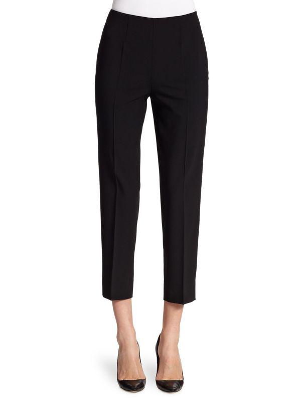 Piazza Sempione Audrey Stretch Wool-Blend Pants