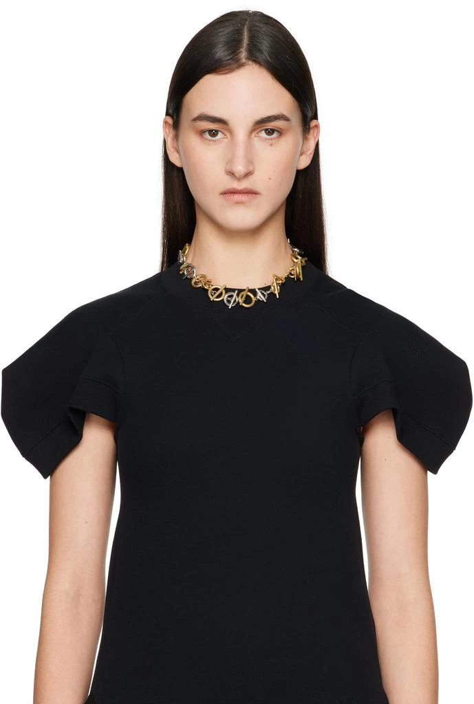 Sacai Gold 
Silver Toggle Clasp Necklace 2