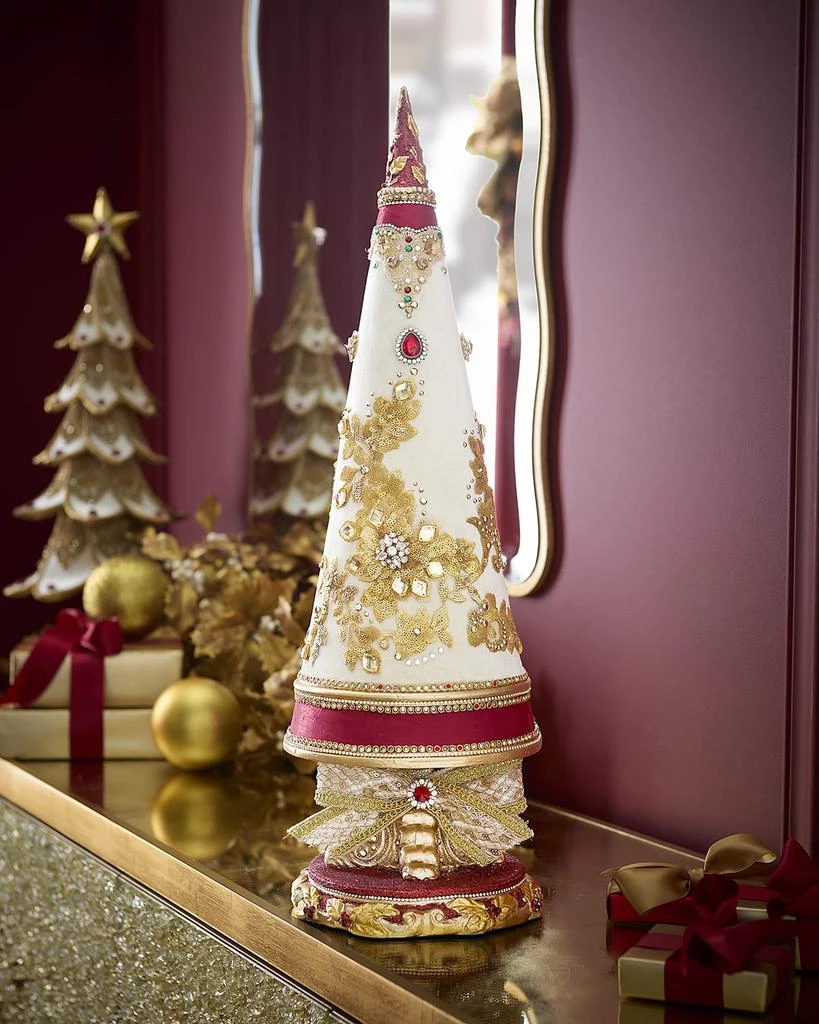 Katherine's Collection 26.5" Gold Smooth Tabletop Tree 1