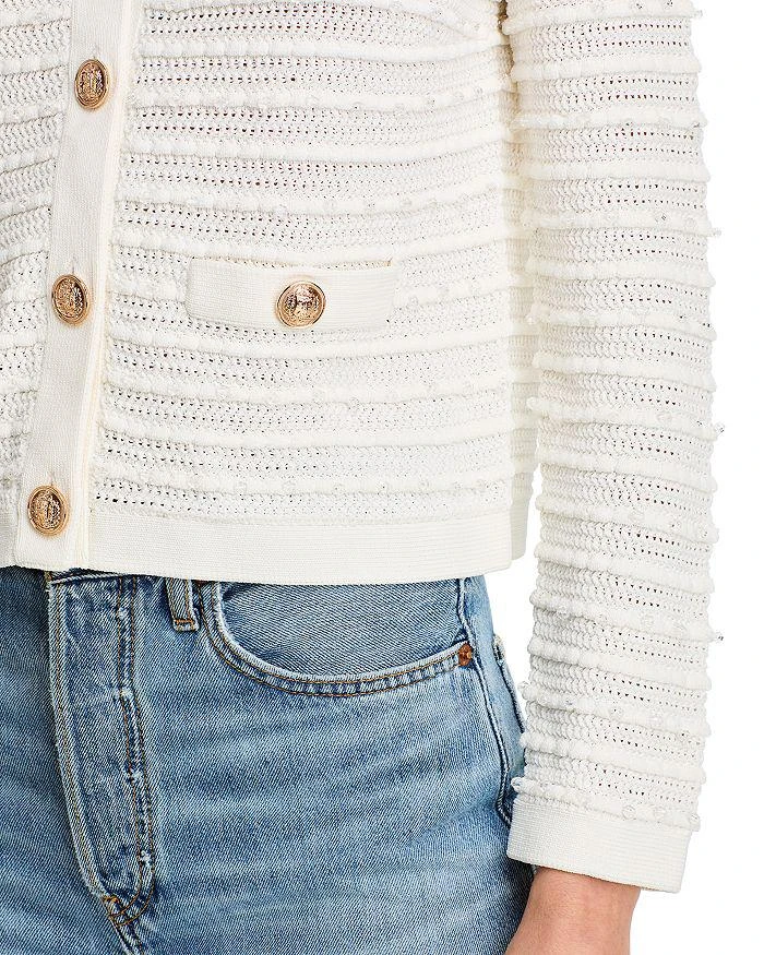 Milly Beaded Textured Cardigan Jacket 5