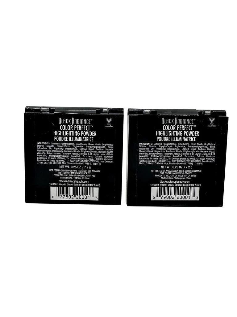Black Radiance Color Perfect Highlighting Powder Moonlight Glow 0.25 OZ DUO 3