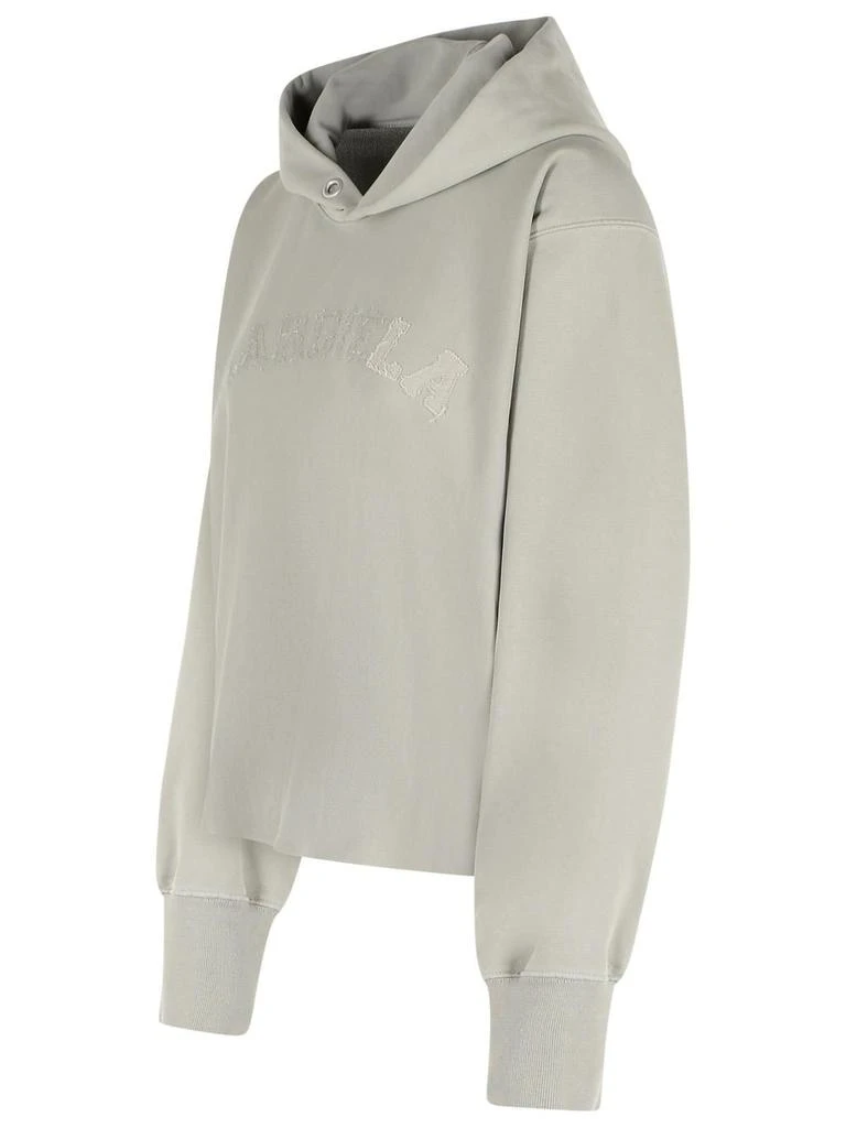 MAISON MARGIELA Maison Margiela Long Sleeve Logo Appliqué Hoodie 3