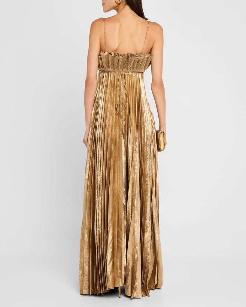 Acler Sanna Pleated Metallic Dress 3