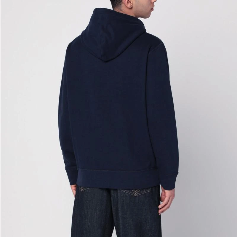 Ralph Lauren Navy blue hoodie with logo 3