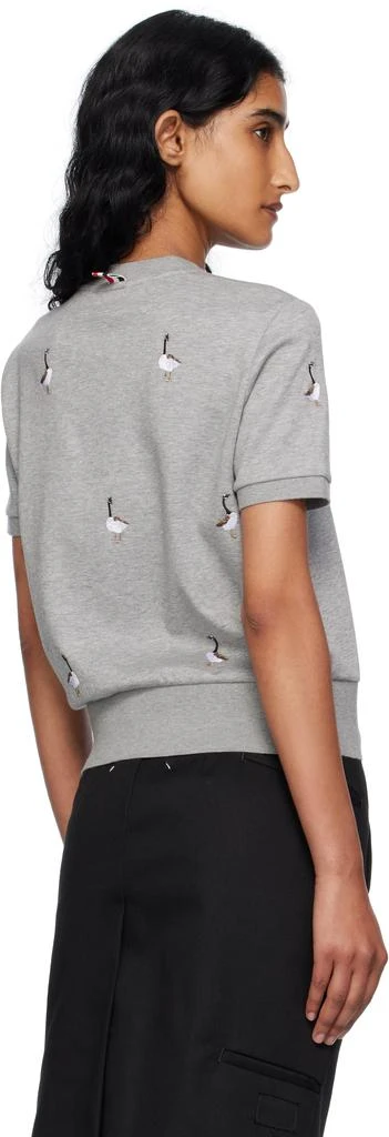 Thom Browne Gray Cotton Milano Geese T-shirt 3
