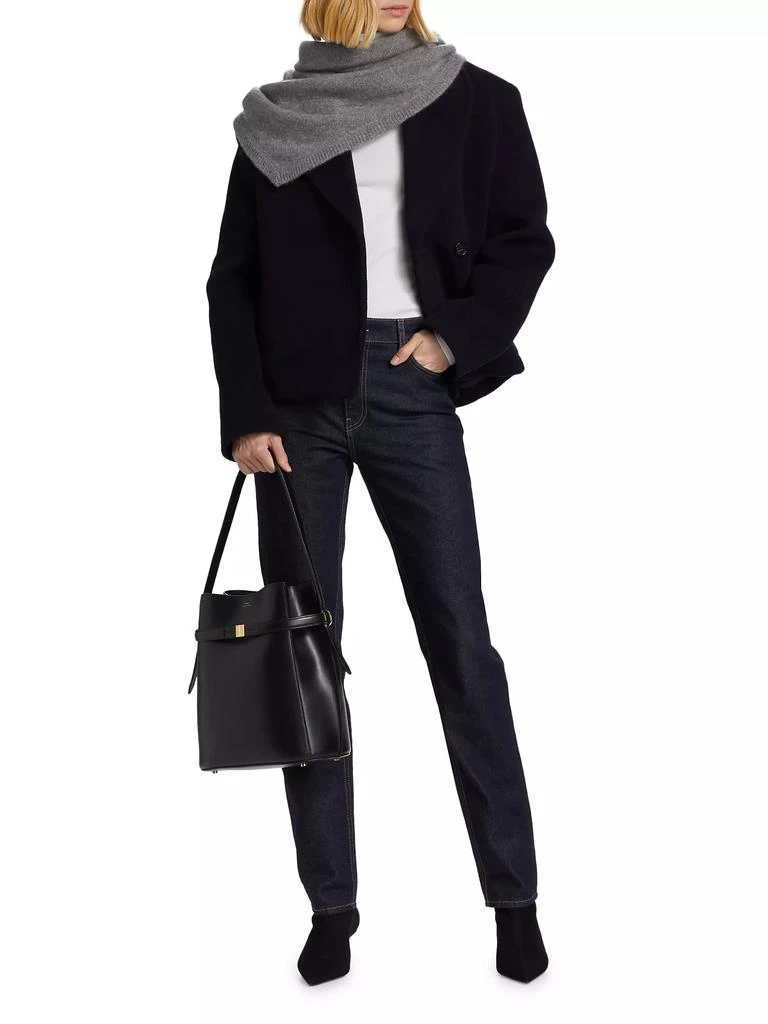 Totême Cropped Wool-Blend Peacoat 6