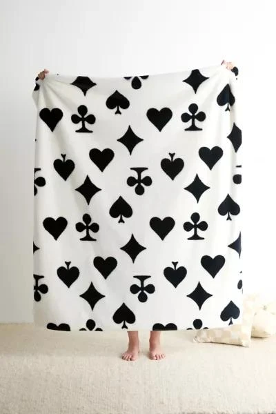 Urban Outfitters Harper Faux Fur Printed Throw Blanket 3