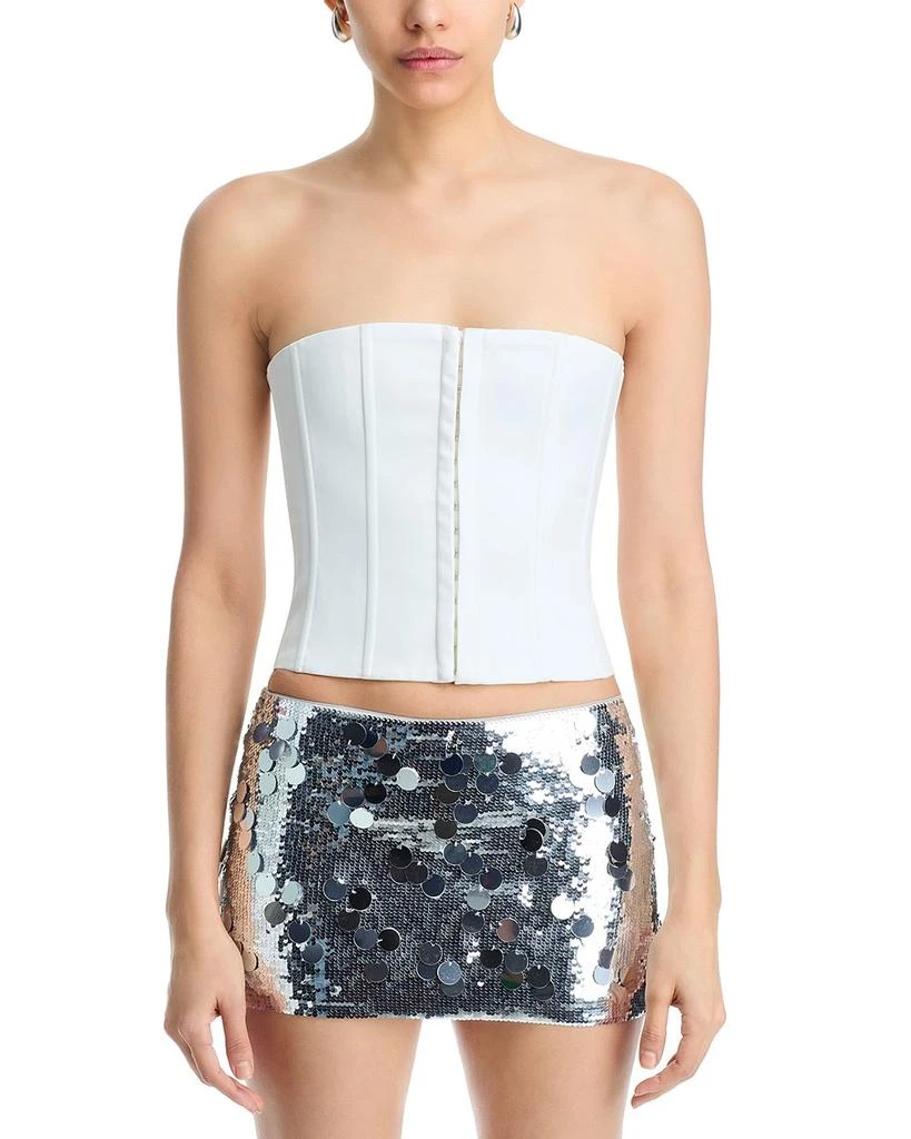 Danielle Guizio Satin Corset Top 6