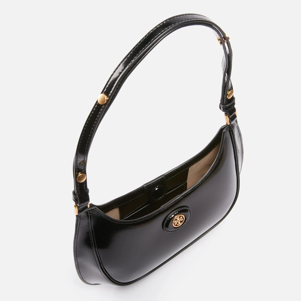 Tory Burch Tory Burch Robinson Spazzolato Convertible Crescent Leather Bag 4