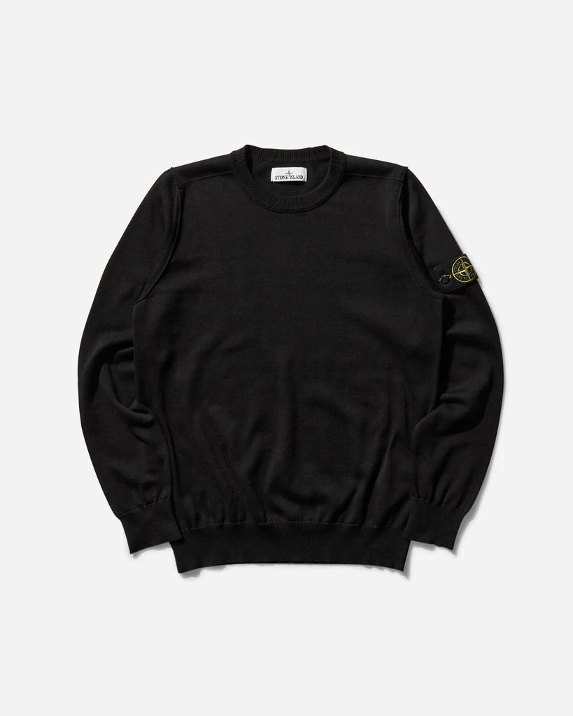 Stone Island Men's Cotton Crewneck Sweater Black 1