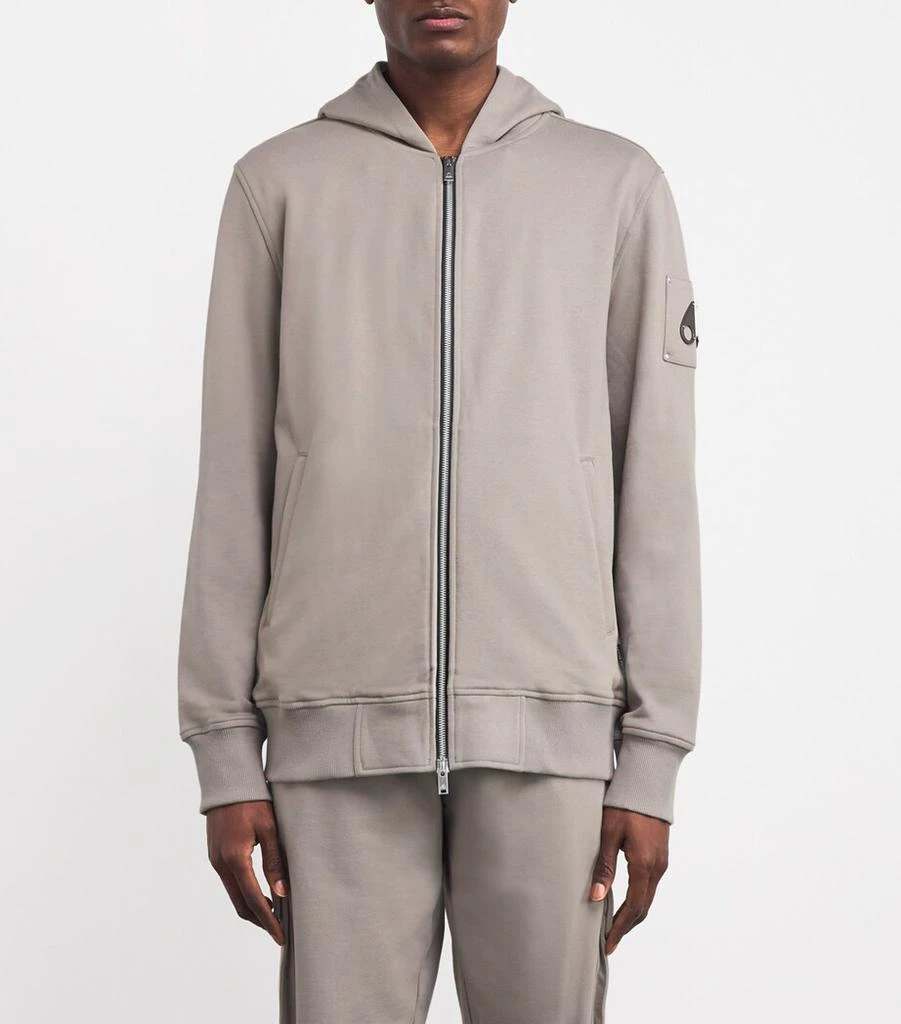 Moose Knuckles Cotton Logo Zip-Up Hoodie 3