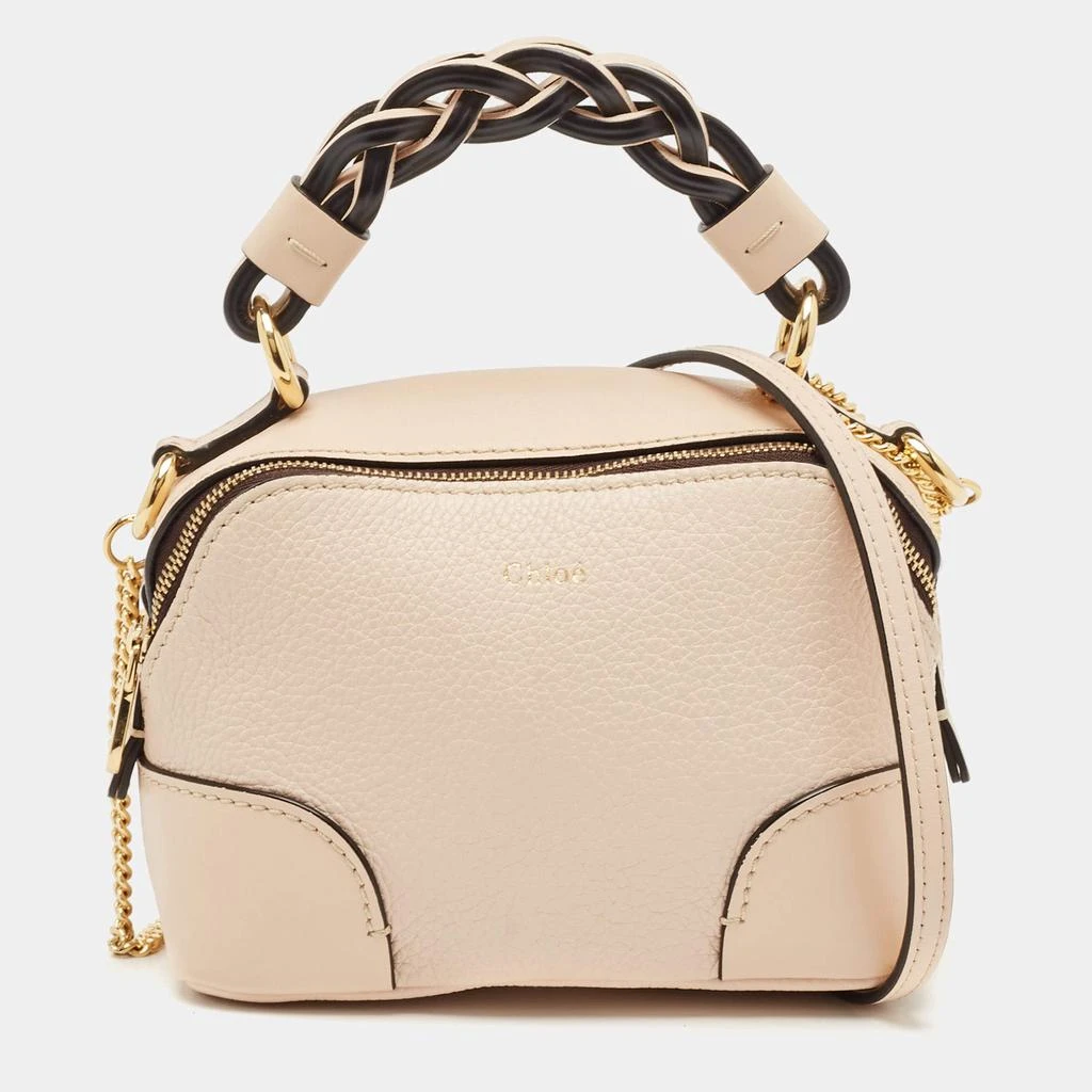 Chloé Chloe Beige Leather Mini Daria Chain Bag 1