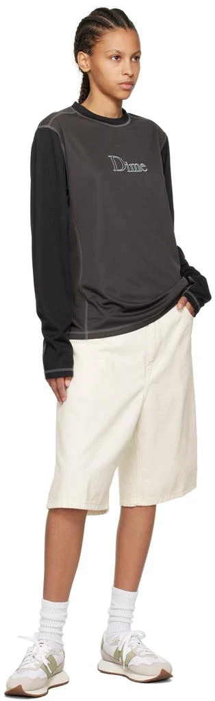 Dime Gray Athletic Long Sleeve T-Shirt 4