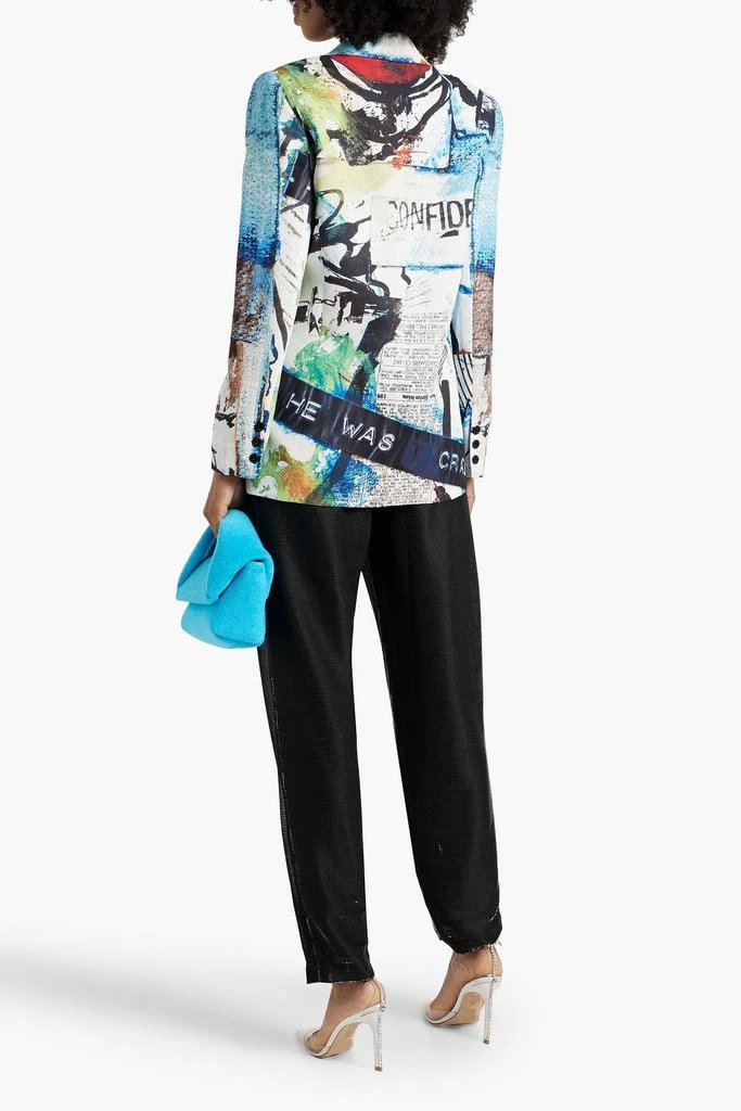 Alice + Olivia Denny printed crepe blazer 3
