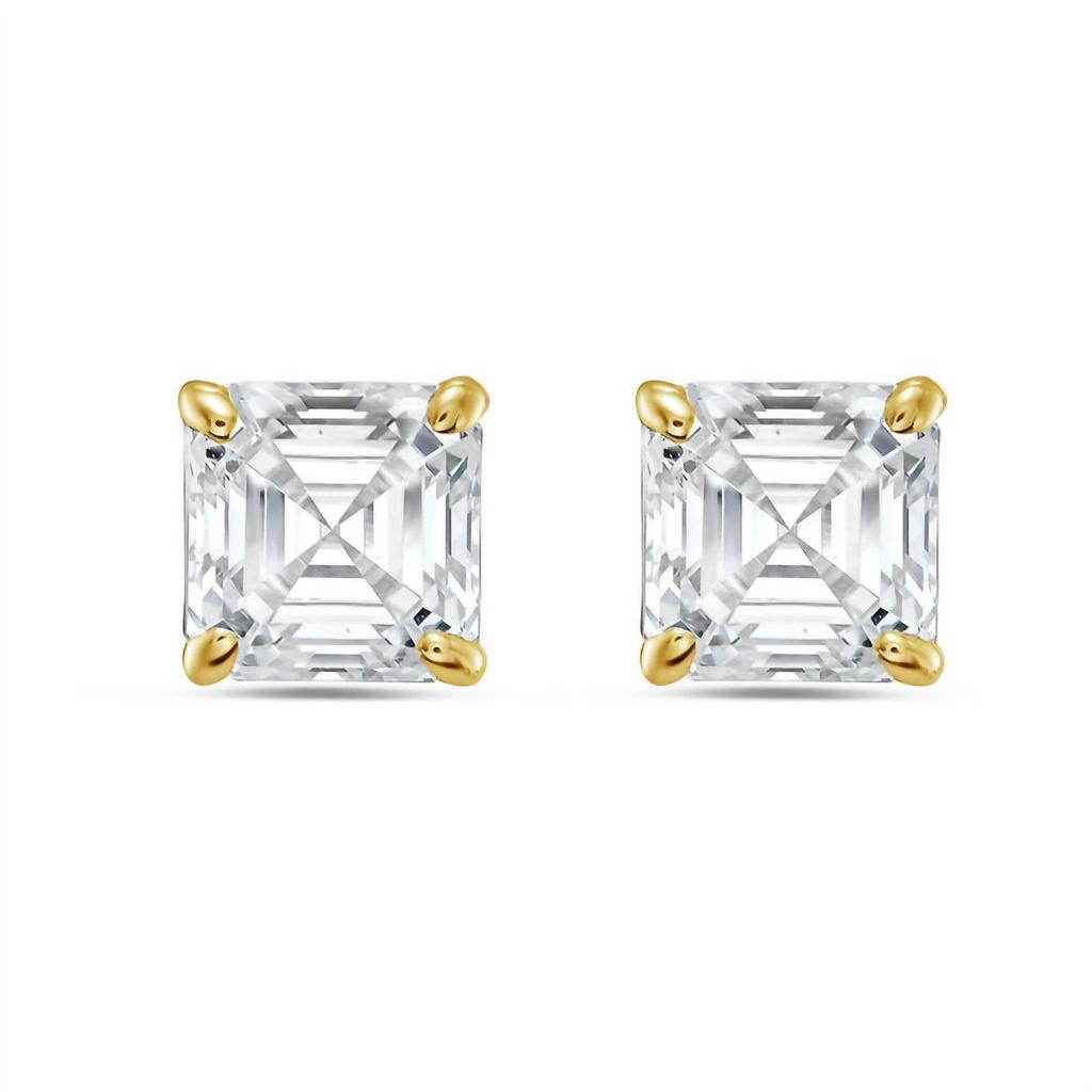 Diana M Jewels Diana M Jewels - 1.00 Ct Lab Grown Asscher Cut Stud Earrings