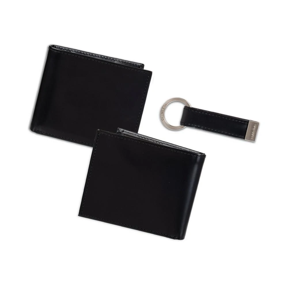 Calvin Klein Men's RFID Passcase Wallet & Key Fob Set 3