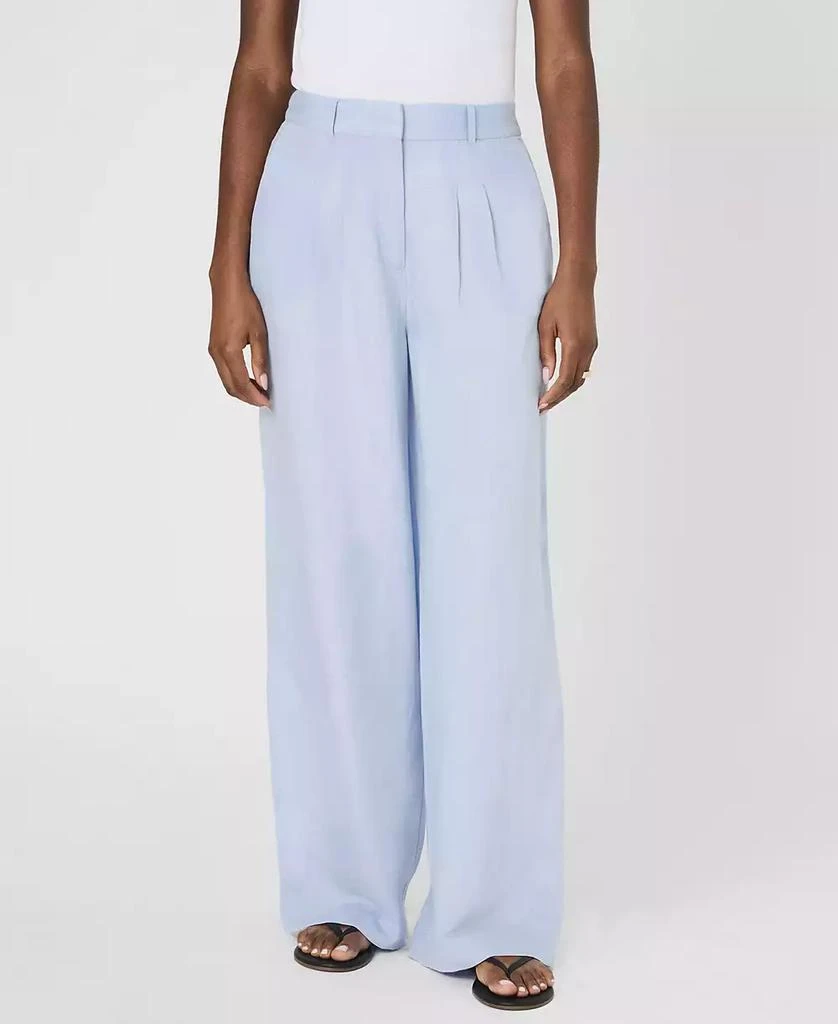 French Connection Women's Birdie Front-Pleat Wide-Leg Pants 3