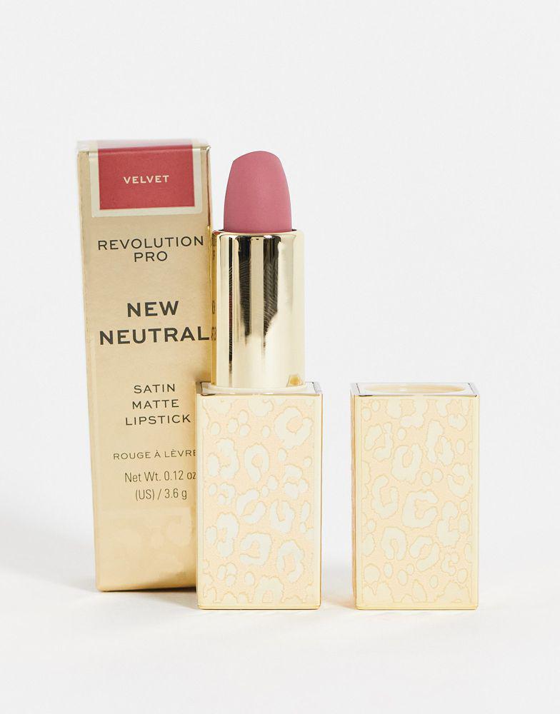 Revolution Revolution Pro New Neutral Satin Matte Lipstick - Velvet