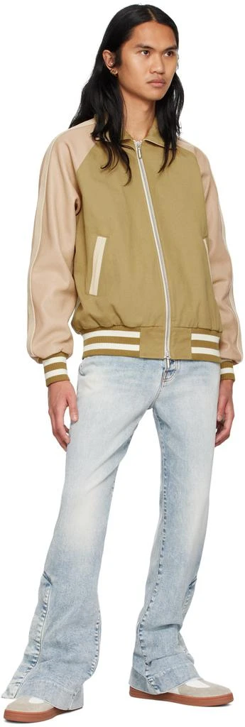 Rhude White & Gray Paneled Sneakers 5