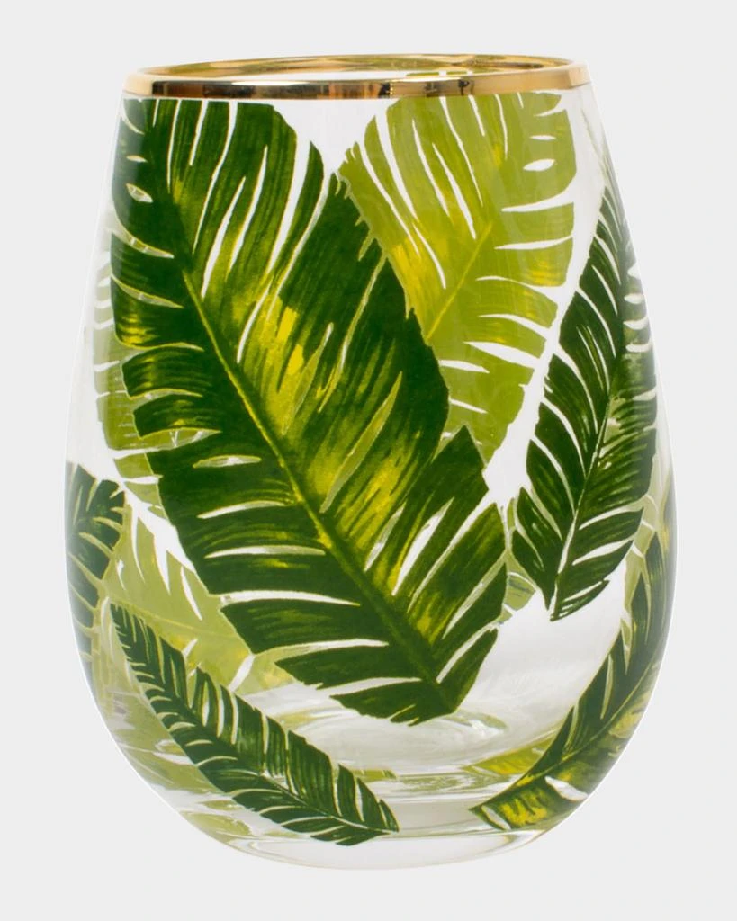 8 Oak Lane Botanical Stemless Wine Glasses, Set of 4 1
