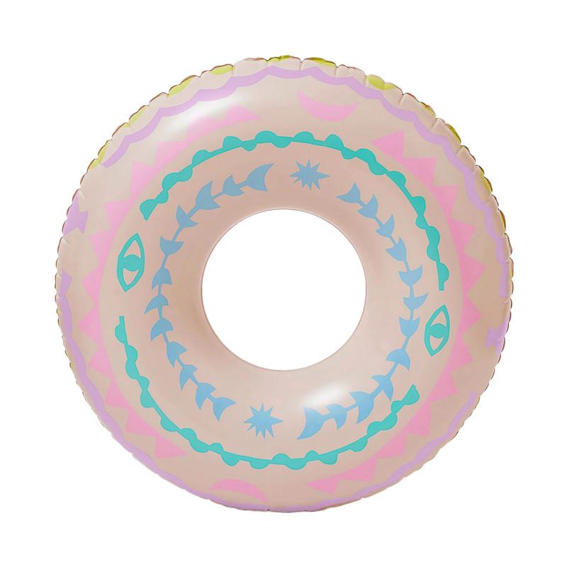Sunnylife Fiesta mariposa and mediterranean inflatable pool rings set in pink white and blue