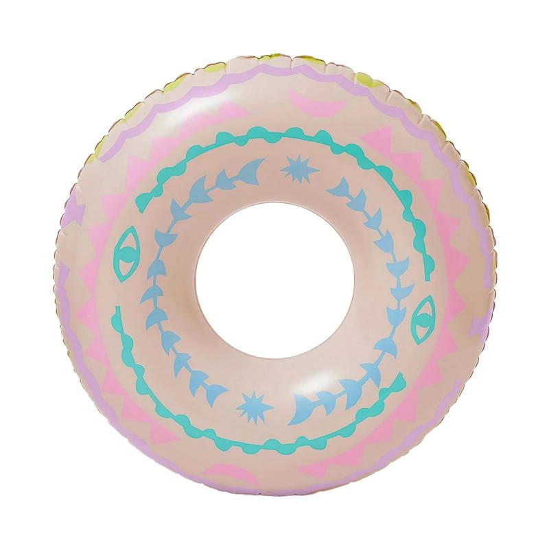 Sunnylife Fiesta mariposa and mediterranean inflatable pool rings set in pink white and blue 2