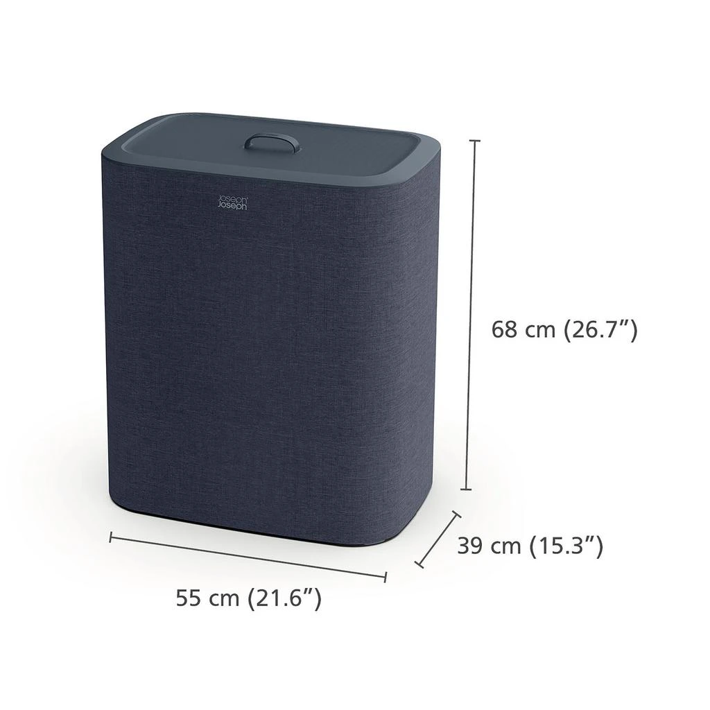 Joseph Joseph Joseph Joseph Tota 90-Litre Laundry Separation Basket - Black 7