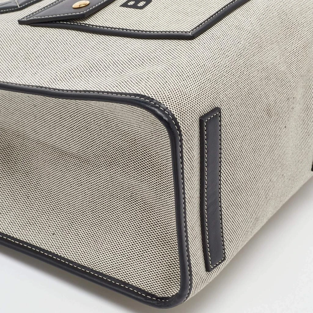Burberry Burberry Black/Grey Canvas and Leather Medium Freya Tote 13