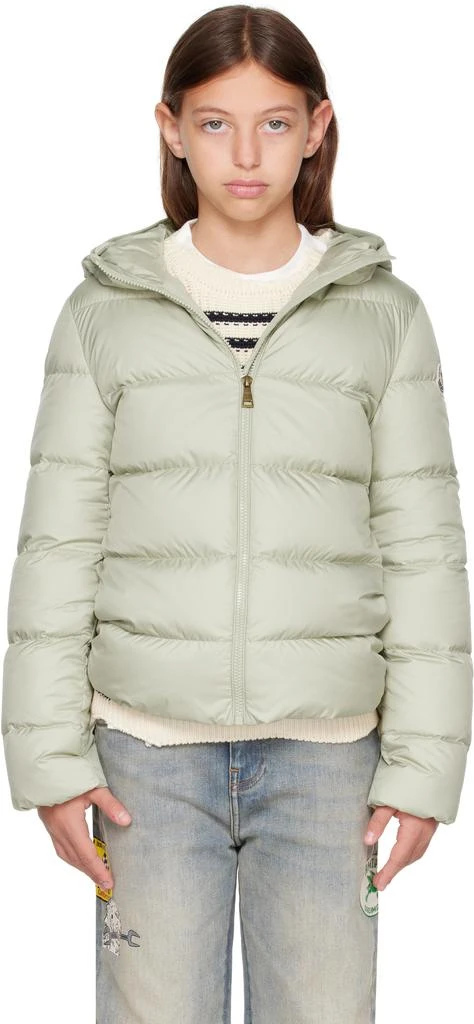 Moncler Big Kids Green Beulah Hooded Down Jacket