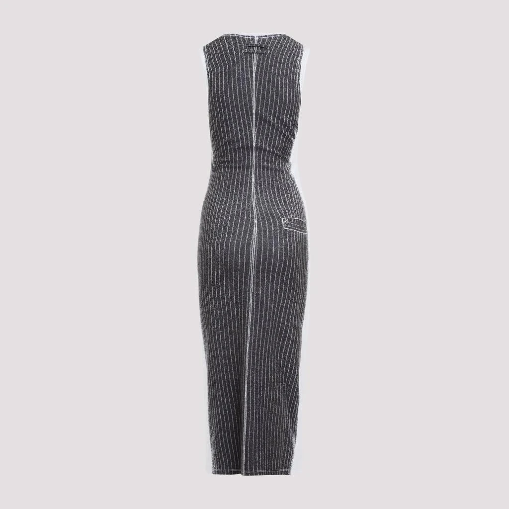 Jean Paul Gaultier White and black Trompe-l`œil Madonna Long Dress 4